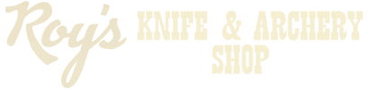 Roy's Knife and Archery Shop Logo